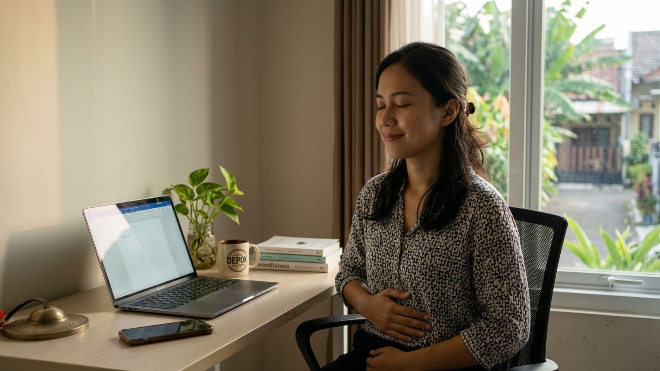 Mindfulness untuk Stres Kerja: Trik Simpel Tetap Waras Saat Dikejar Deadline